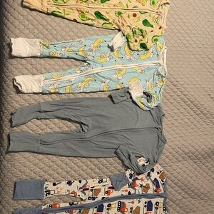 4 pairs of Little Sleepies PJs